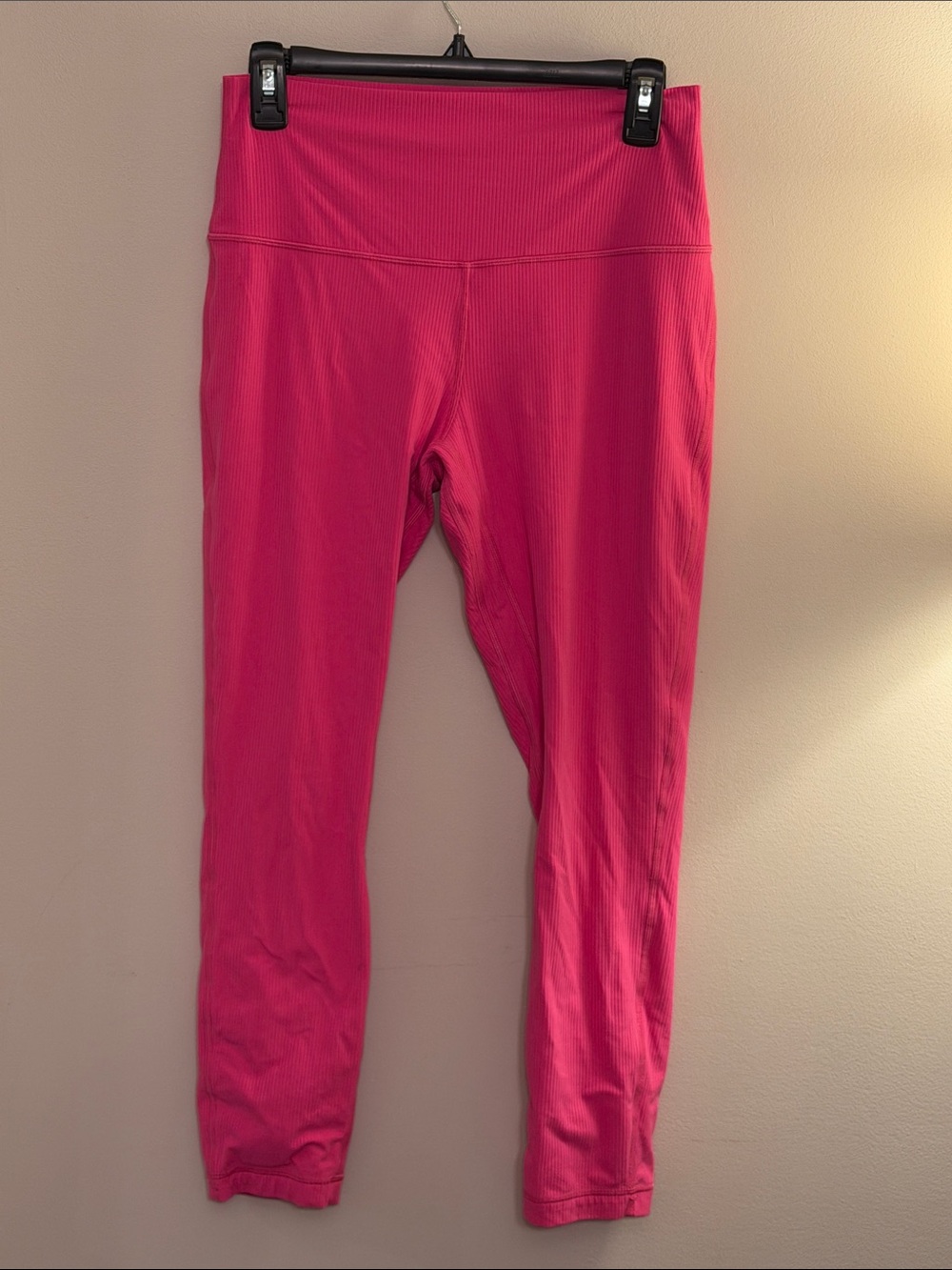 Lululemon Align HR Ribbed Leggings in Sonic Pink size 10 25” Inseam
